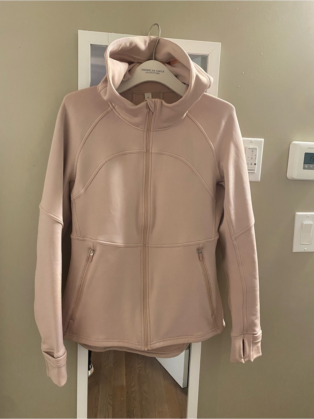 Lululemon Blush Pink Hooded Zip Jacket